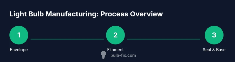 Process flow diagram of light bulb manufacturing