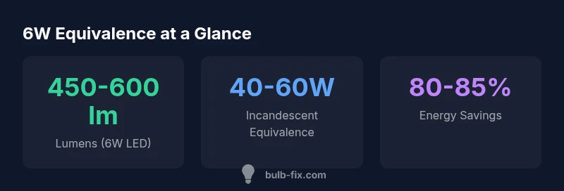 Infographic showing lumen ranges and wattage equivalents